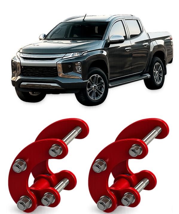 Jumelo Conforto 2 Unidades Lift 2" para Mitsubishi L200
