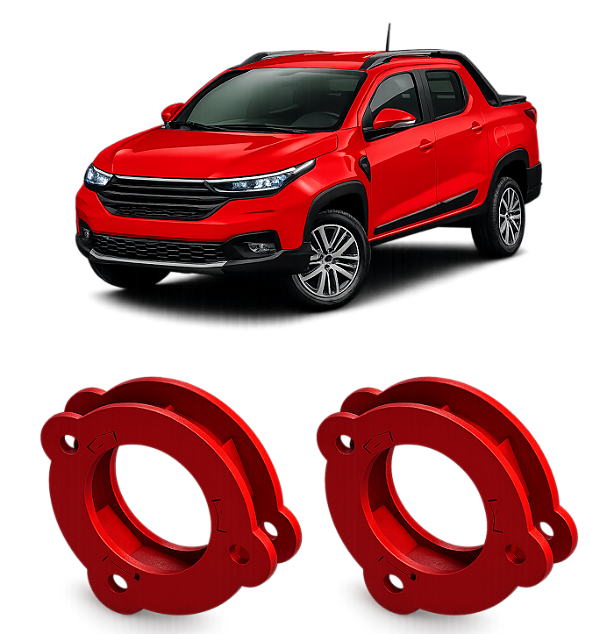 Calço Dianteiro Lift 30mm Fiat Strada 2020+ e Doblo