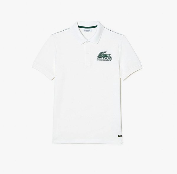 Camiseta Lacoste Polo em Mini Piqué de Algodão