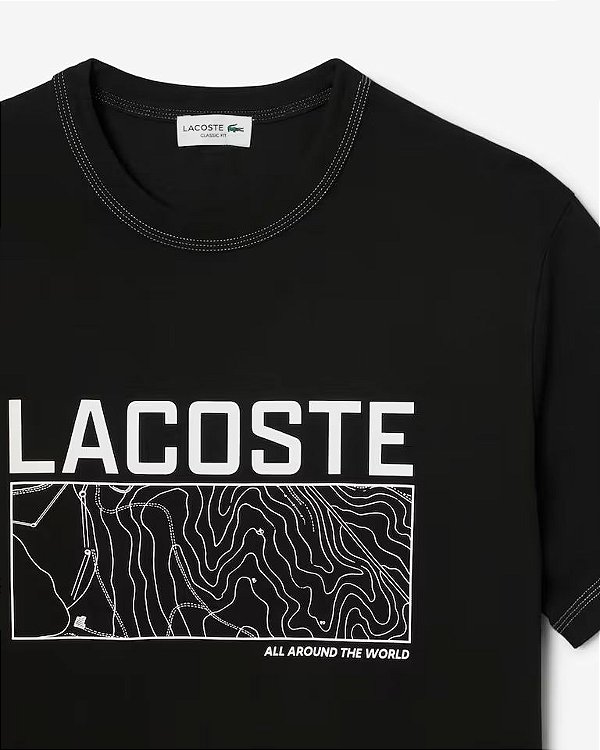 Camiseta de Malha Estampada Média