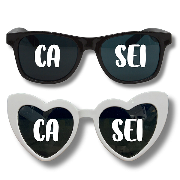 Kit 2 Óculos Escuro JOMA Para Casamento Casei
