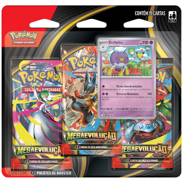 Blister Triplo Megaevolução Pokémon TCG