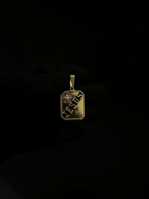 Pingente Placa Vazada - Jesus