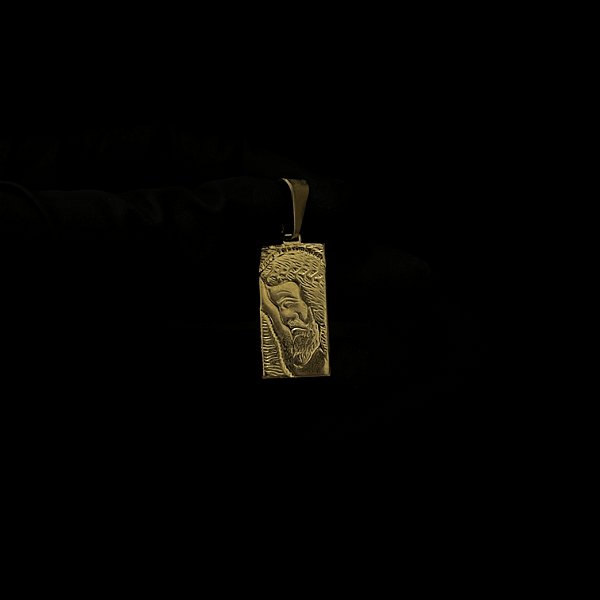 Pingente Placa Rosto de Jesus Cristo