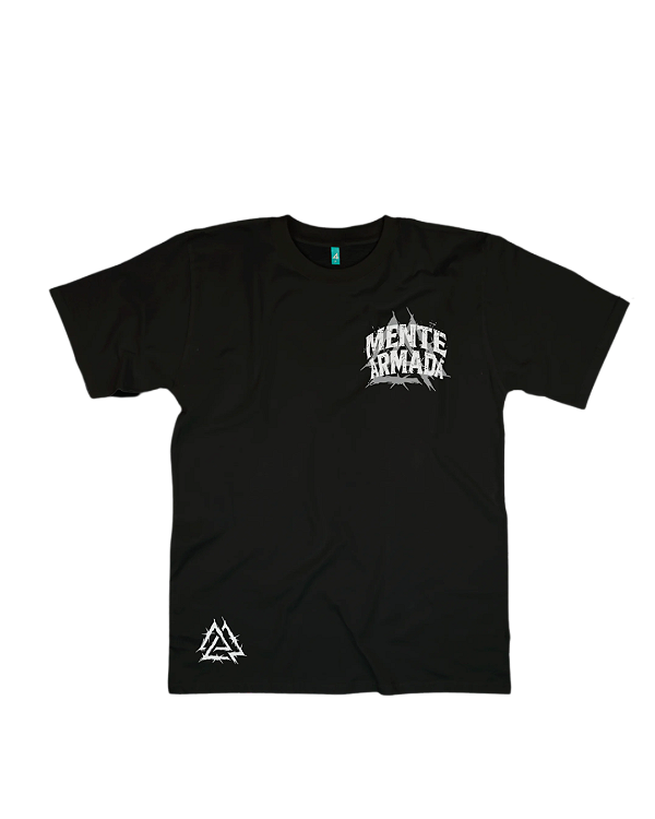 Camiseta Mente Armada Mod. 1 Preta Hardcore PREMIUM