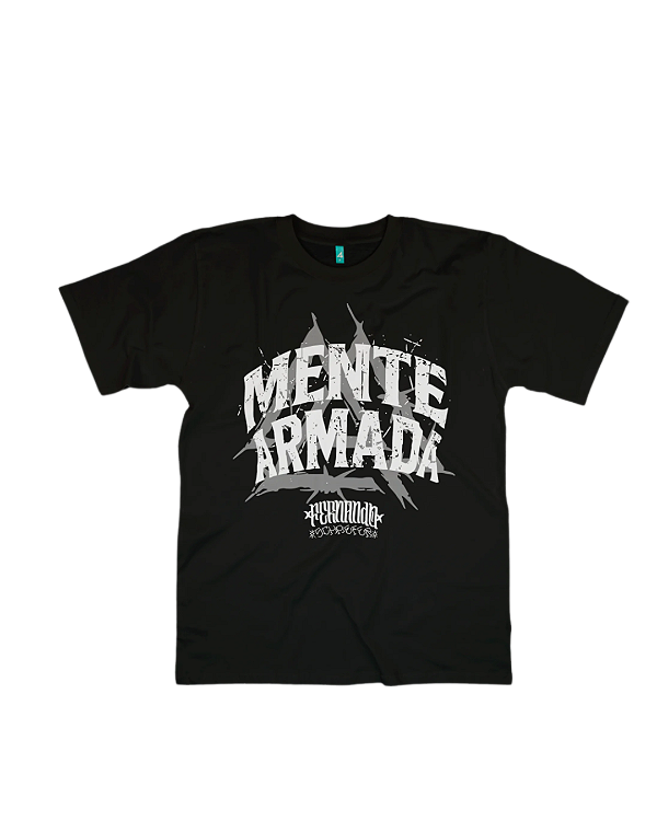 Camiseta Mente Armada Mod. 3 Preta Hardcore PREMIUM