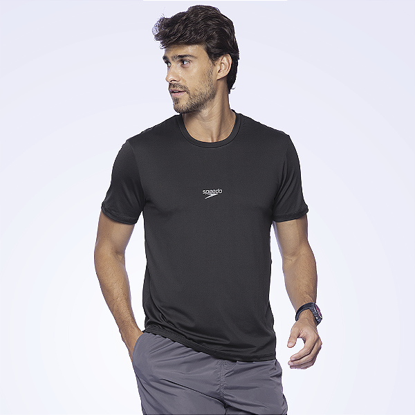 Camiseta Speedo Basic Stretch Masculina Preto