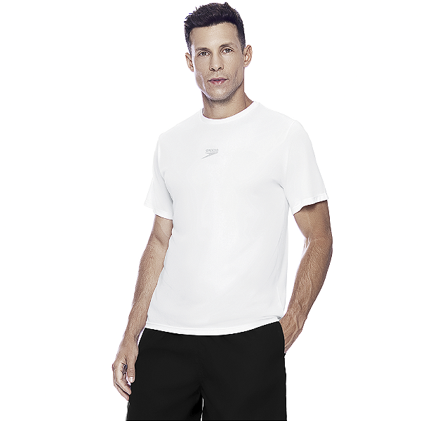 Camiseta Speedo Essential Interlock Masculina Branco