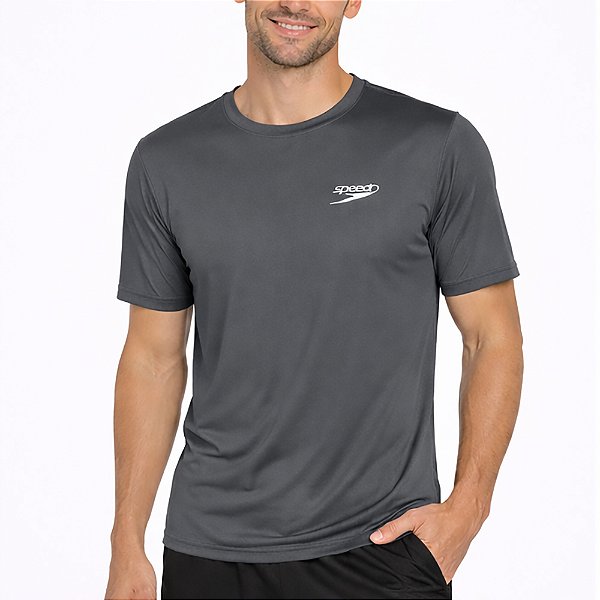 Camiseta Speedo FastDry Masculina Basalto
