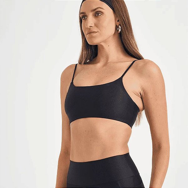 Top Colcci Slim Summer OU26 Feminino Preto Pace