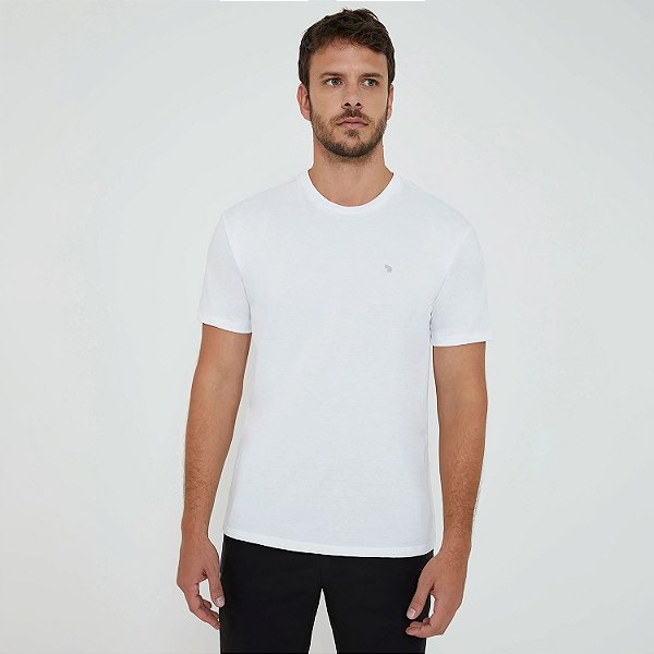 Camiseta Alto Giro Eterna Gola Redonda OU26 Masculina Branco
