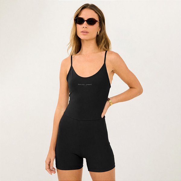 Macaquinho Colcci Slim Performace OU26 Feminino Preto Pace