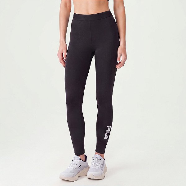 Legging Fila Train Elastic Vi Feminina Preto/Branco