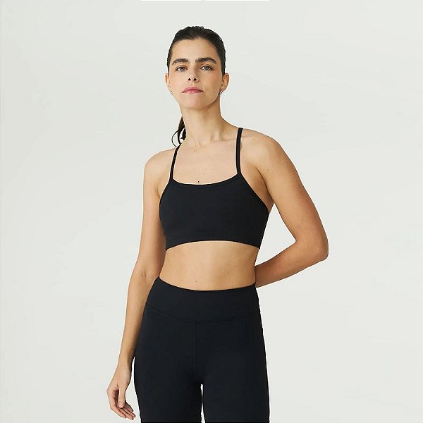 Top Fila Life Feminino Preto/Vermelho/Branco