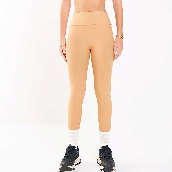 Calça Legging Colcci Maxxi Perfect Fit Bege Biscotti