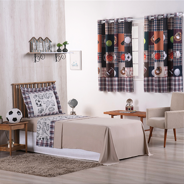 Jogo de Lençol Estampado Boy 3 Peças Solteiro 100% Poliéster 300 Fios Estampa Di