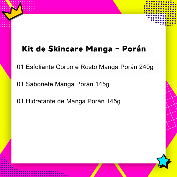 Kit Completo Manga Rosa Porán