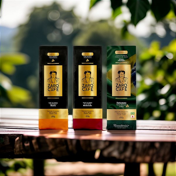 Kit Zaro Café Especial em Grãos Variedades 750gr