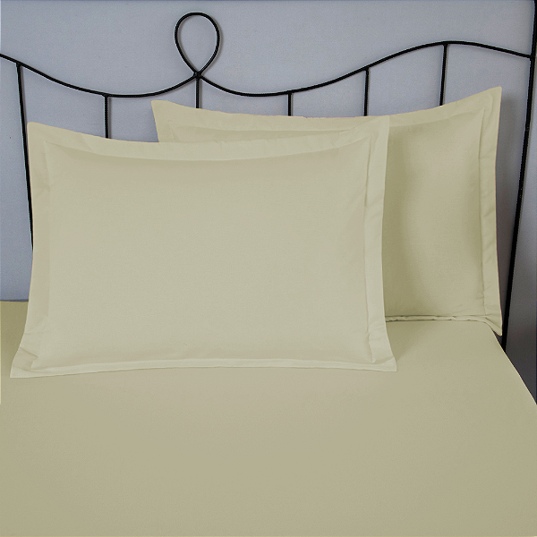 Porta Travesseiro Dia A Dia 1 Peça 70cm x 50cm 80% Algodão / 20% Poliéster Perca