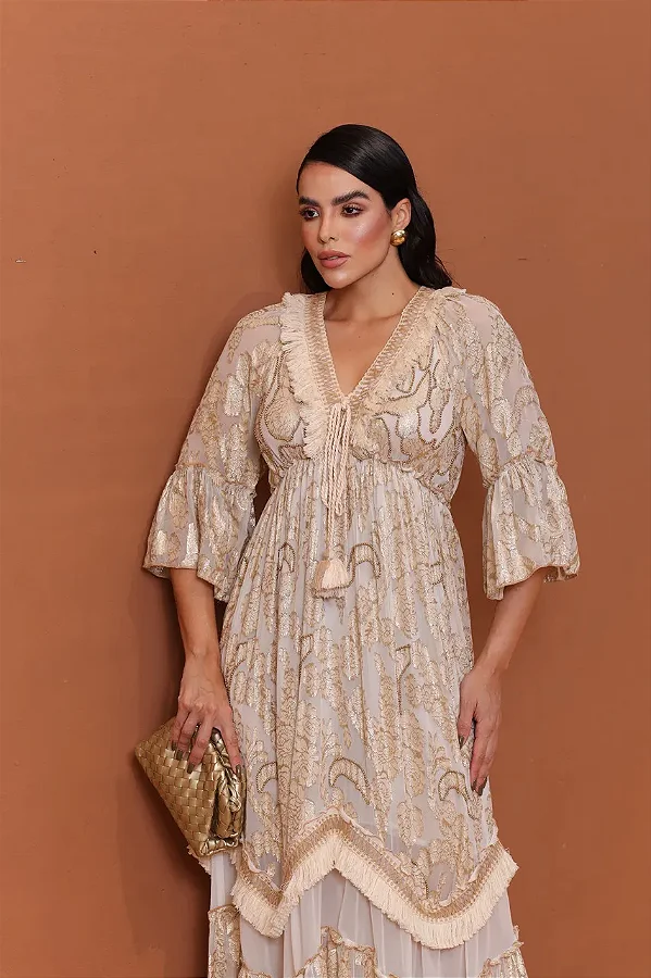 VESTIDO FRANJA- DEMÉTER