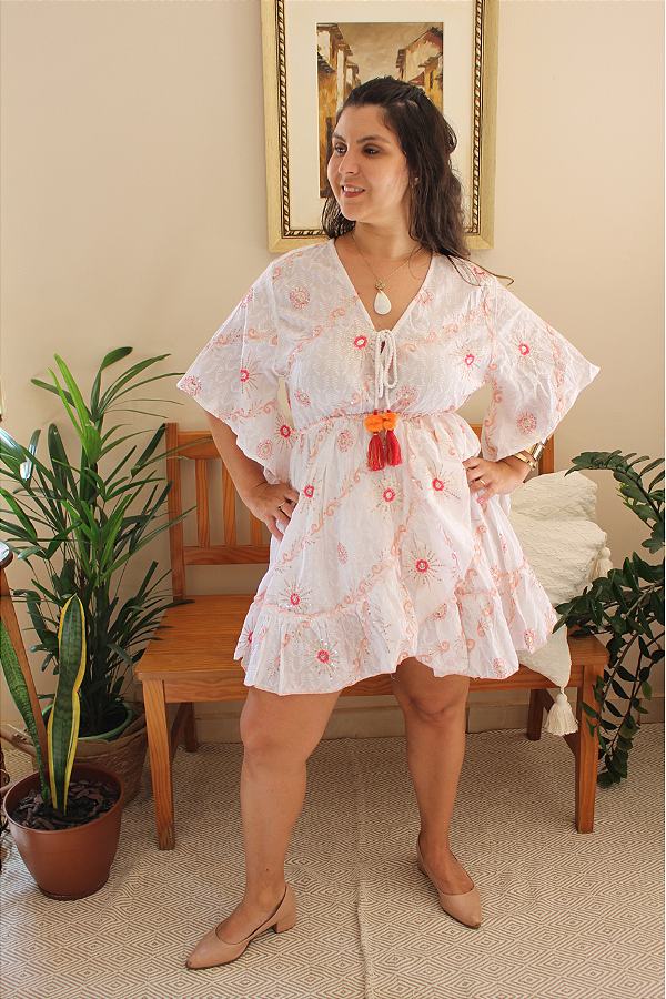 VESTIDO POMPOM ROSA - HÉSTIA