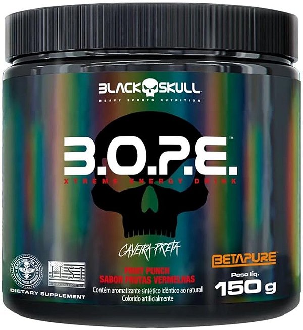 PRÉ TREINO B.O.P.E POTE 150G - BLACK SKULL