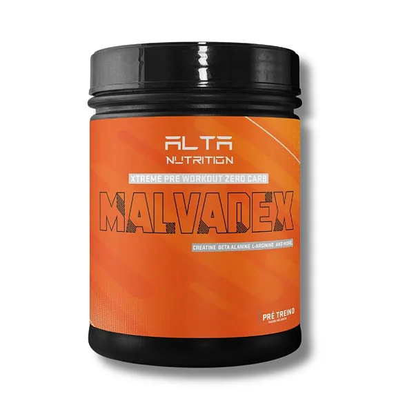 PRÉ-TREINO MALVADEX ZERO CARBO MAÇA VERDE POTE 222G - ALTA NUTRITION