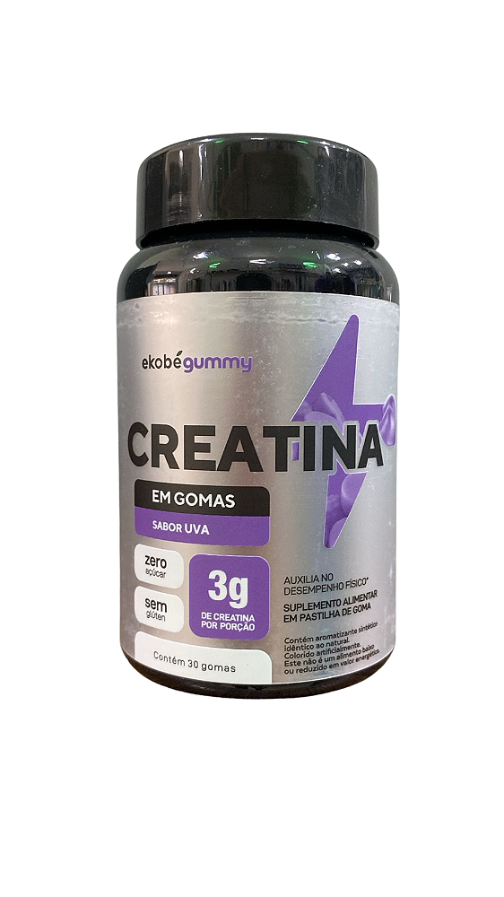 Creatina em Gomas Ekobé – 3g por porção – Sabor Uva – 60 Gomas