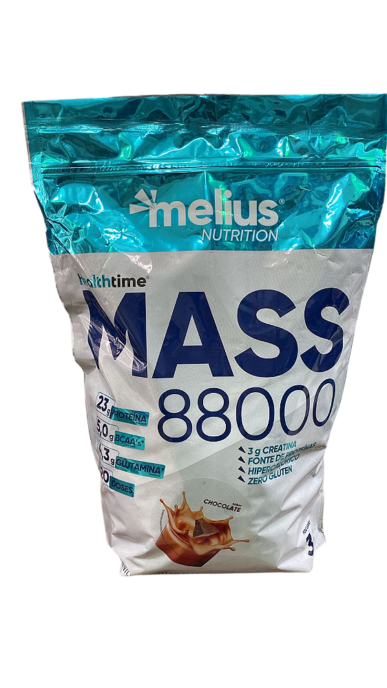 Mass 88000 Melius – Hipercalórico 3kg com Creatina e BCAA