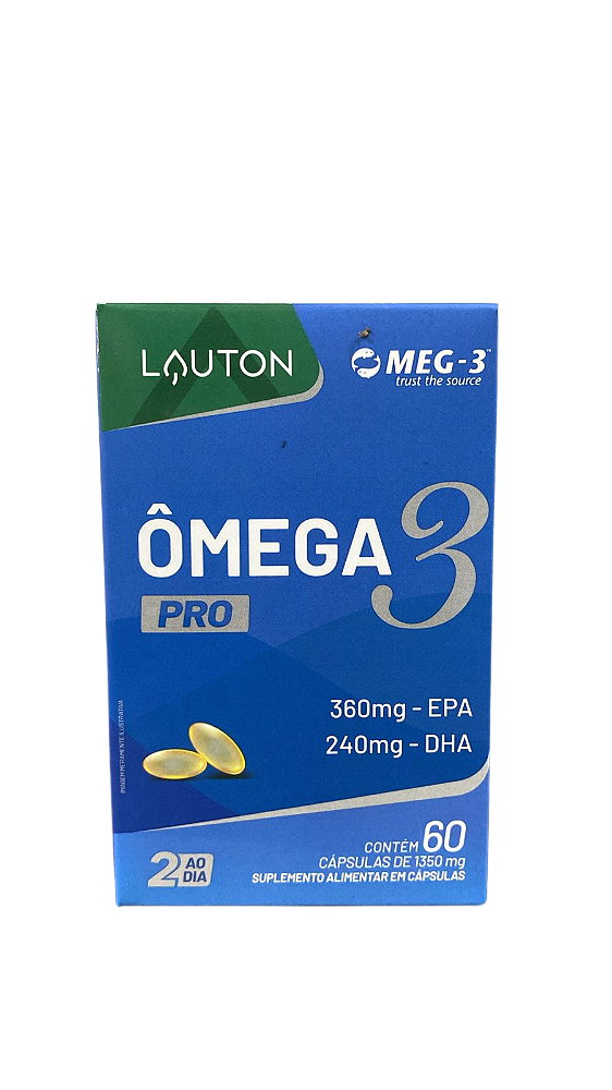 Ômega 3 Pro – Lauton | 360mg EPA + 240mg DHA