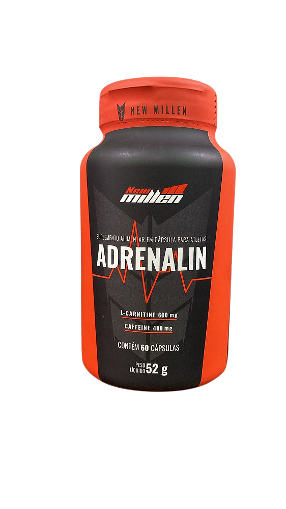 Adrenalin New Millen – 60 cápsulas (L-Carnitina + Cafeína)