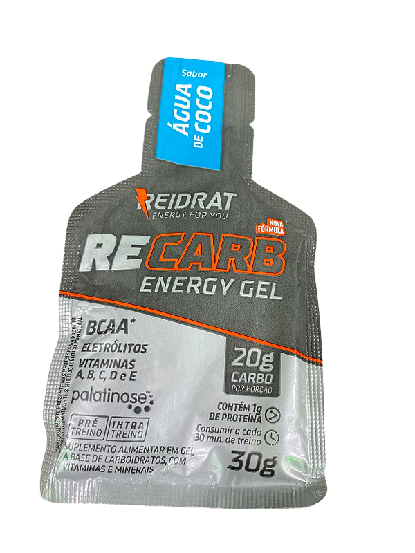 Recarb Energy Gel - 1 Sachê De 30g Água De Coco - Reidrat
