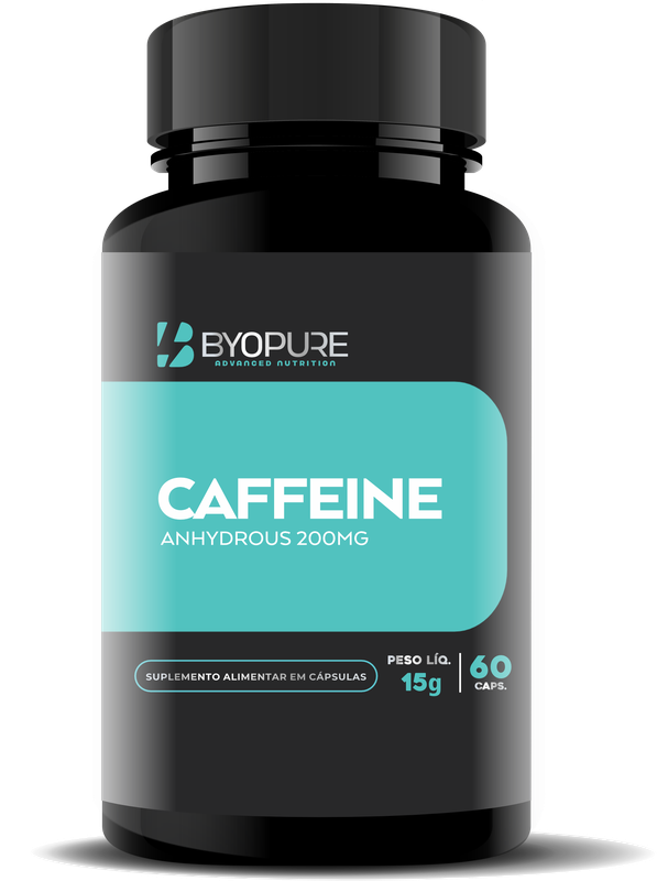 CAFFEINE 200MG 60CAPS BYOPURE
