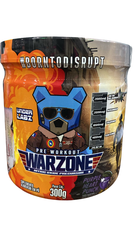 Warzone Pré-Treino - 300g Purple Heart Punch