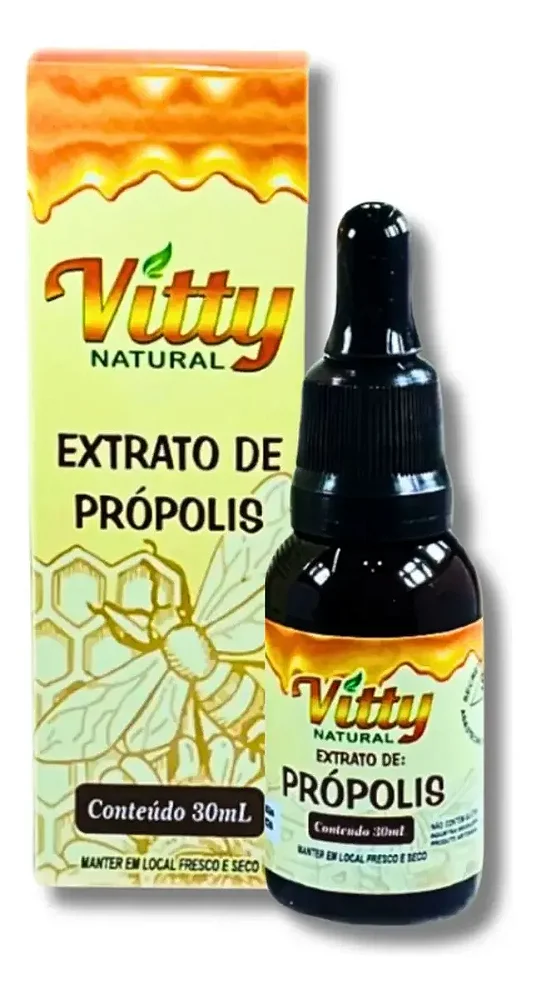 Extrato De Própolis Marrom 30 Ml - Vitty