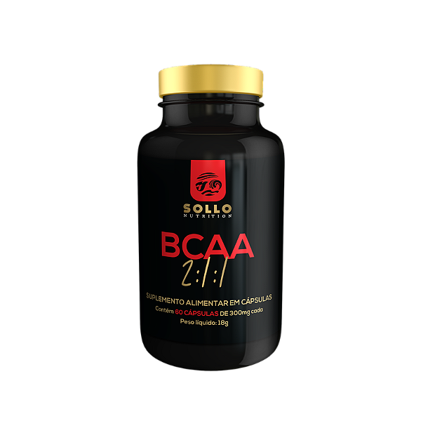 BCAA 2:1:1 60 Cápsulas (RECUPERAÇÃO MUSCULAR, TONIFICAR MÚCULO, AUMENTO DA RESISTÊNCIA)