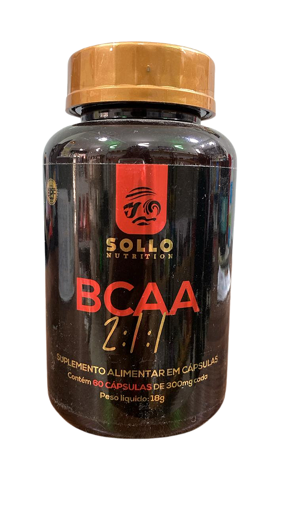 BCAA 2:1:1 60 Cápsulas (RECUPERAÇÃO MUSCULAR, TONIFICAR MÚCULO, AUMENTO DA RESISTÊNCIA)