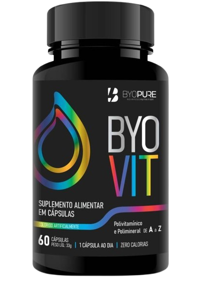 BYO VIT Polivitamínico e Polimineral 60 Capsulas