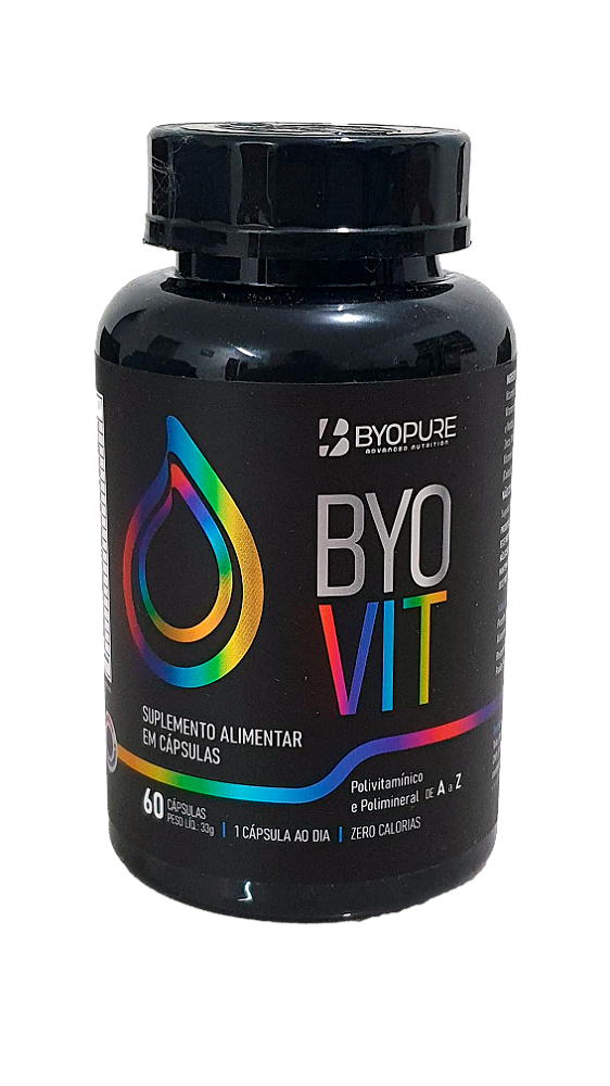 BYO VIT Polivitamínico e Polimineral 60 Capsulas