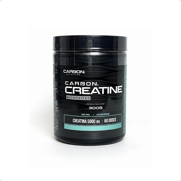 Carbon Creatine Micronized 300g - 100% Pura - 60 Doses