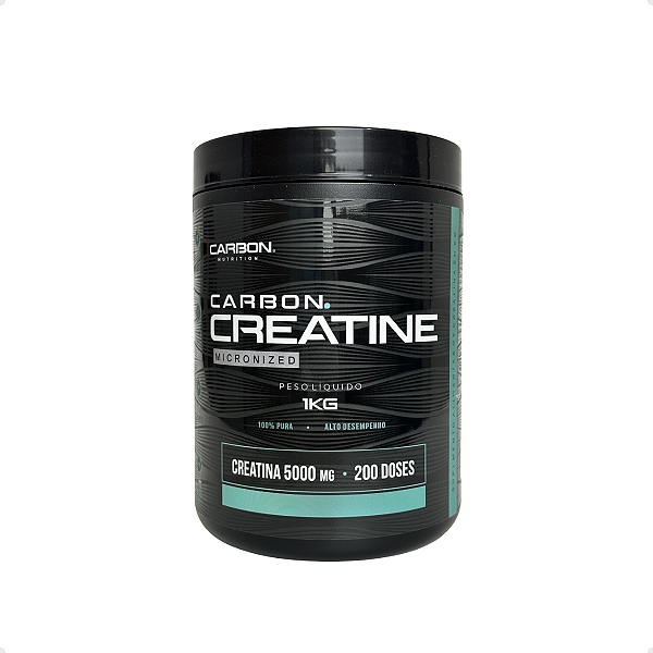 Carbon Creatine Micronized 1KG - 100% Pura - 200 Doses