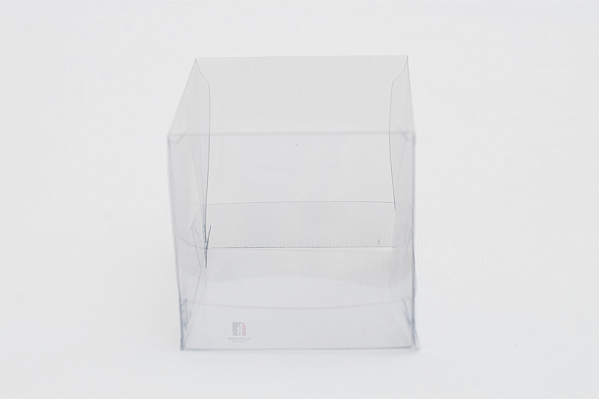 Caixa em PET Transparente Tampa e Fundo Separados 8.5X8.5X8.5/2 – Kit Com 500 Unidades - Pedidos acima de 1.000 unidades possuem condições comerciais especiais. Consulte nossa equipe.