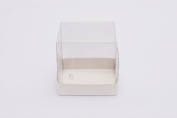 Caixa Com Tampa Pet e Fundo Cartão Triplex Branco 8.5X8.5X8.5/2 - Kit Com 500 Unidades - Pedidos acima de 1.000 unidades possuem condições comerciais especiais. Consulte nossa equipe.