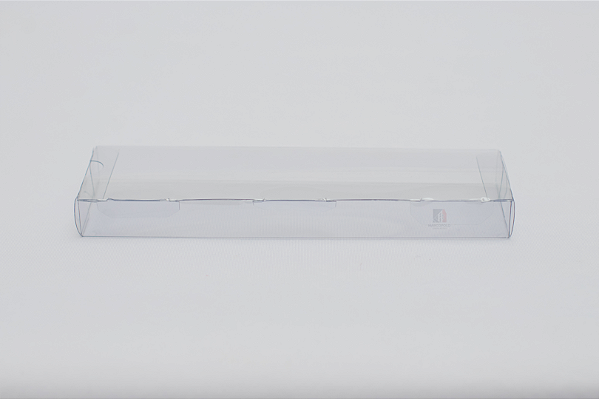 Caixa em PET Modelo 1 FL – Folha Única que Monta a Caixa (Alta Transparência) 7X3X20 - Kit Com 500 Unidades - Pedidos acima de 1.000 unidades possuem condições comerciais especiais. Consulte nossa equipe.