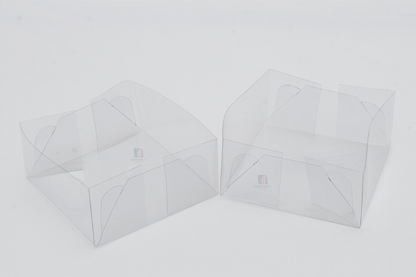 Caixa em PET Transparente Tampa e Fundo Separados 13X13X6 – Kit Com 500 Unidades - Pedidos acima de 1.000 unidades possuem condições comerciais especiais. Consulte nossa equipe.