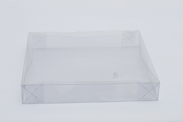 Caixa em PET Transparente Tampa e Fundo Separados 26X23X4 – Pacote com 500 Unidades