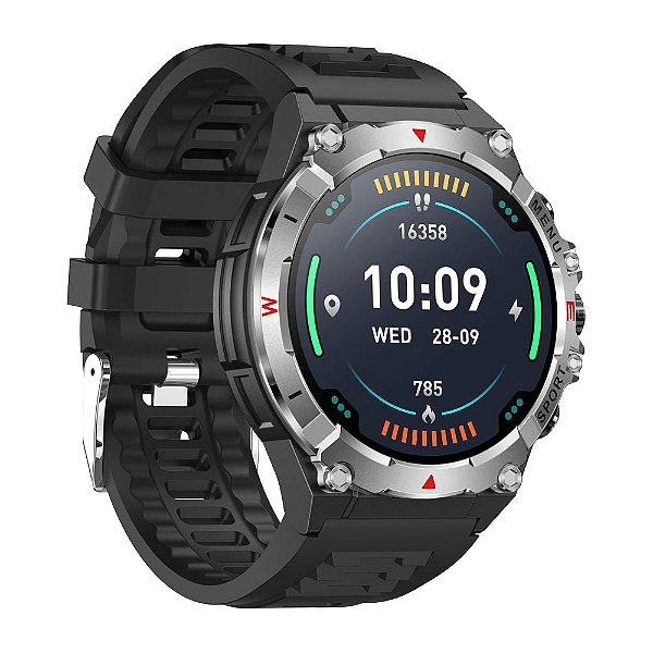 Smartwatch Colmi Robust V76 GPS 47mm | Faz Chamadas, Notificações Inteligentes, Treinos Avançados + Brinde