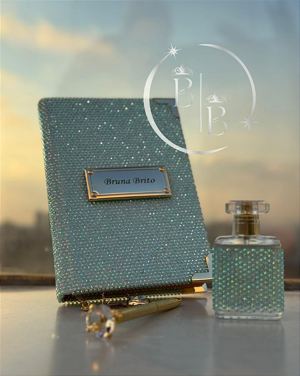 KIT PRESENTE FILHA AMADA - BÍBLIA COM MANTA EM PEDRARIA - VERSÃO ARC