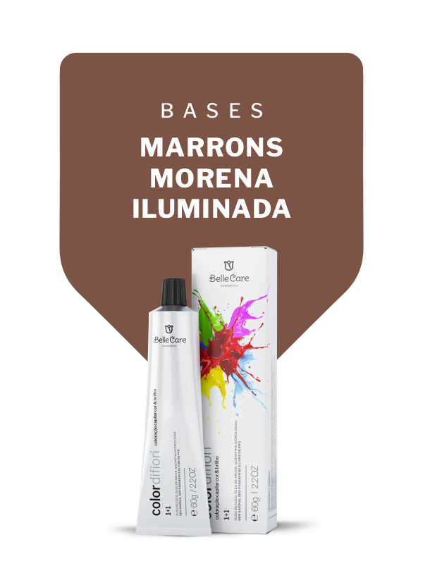 COLORAÇÃO CREME COLOR DI FIORI - BASES MARRONS + MORENA ILUMINADA