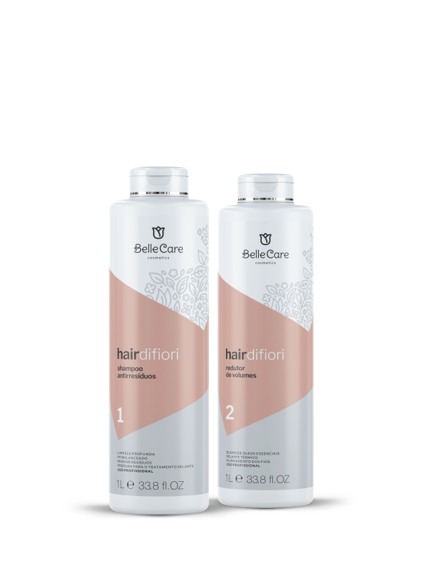 KIT PROFISSIONAL 2 PASSOS - SHAMPOO E REDUTOR HAIR DI FIORI
